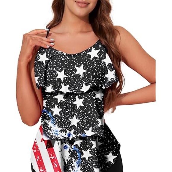 Other - Womens USA‎ Top Swimsuits with Tummy Control Modest NWT Size M